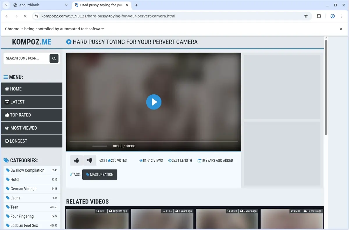 Kompoz2 Downloader page open in the browser