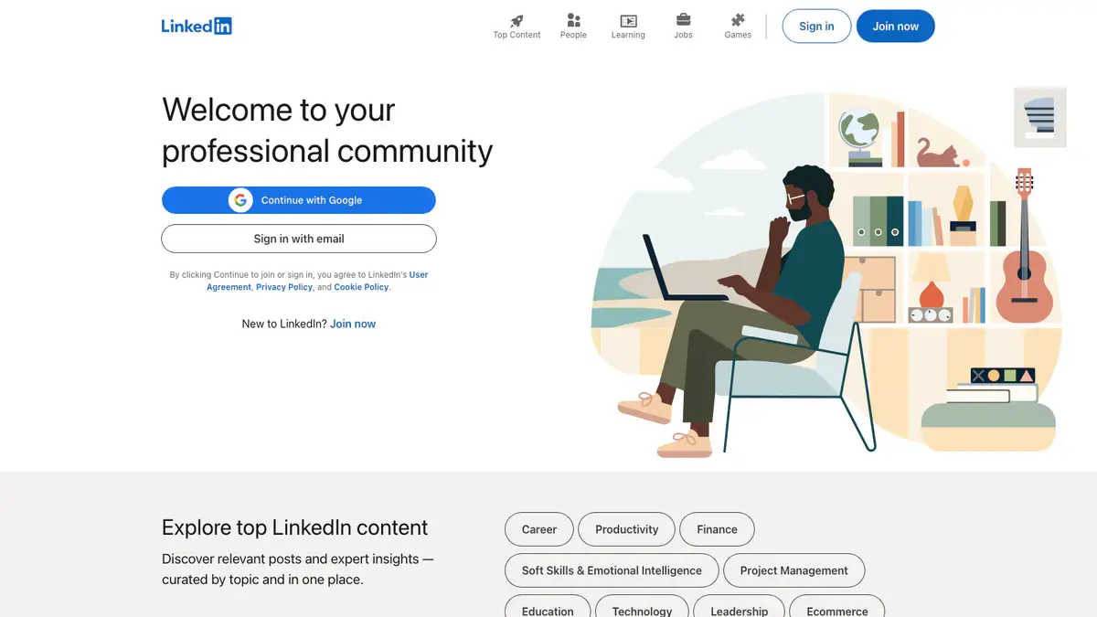 LinkedIn Downloader page open in the browser