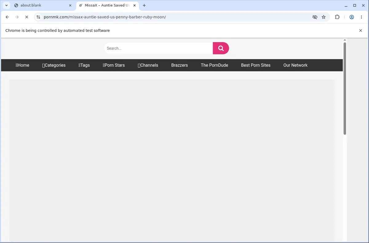 PornMK Downloader page open in the browser