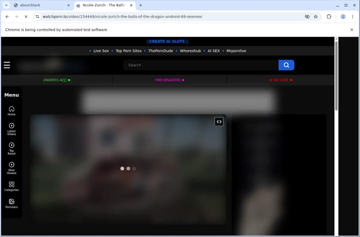 WatchPorn Downloader page open in the browser