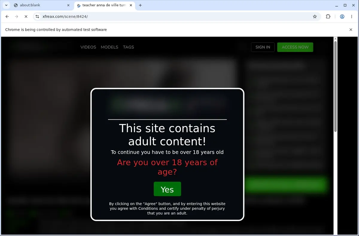 XFreax Video Downloader page open in the browser