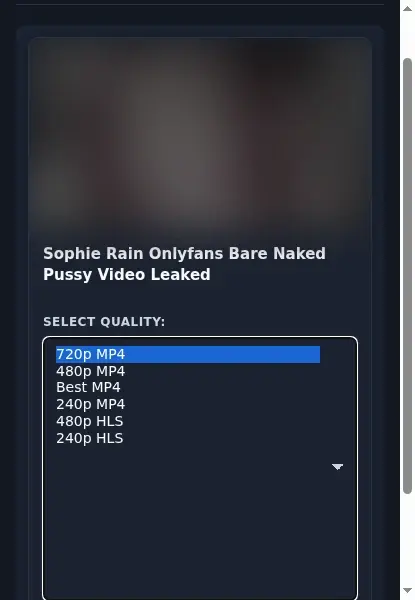 XXBrits Video Downloader format dropdown options
