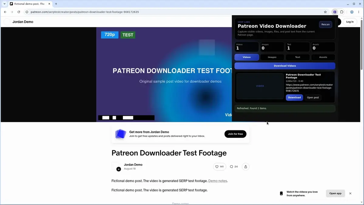 Patreon Video Downloader: save a Patreon post as an MP4 in 44 seconds