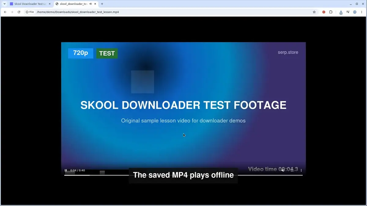 Skool Video Downloader full walkthrough: install, sign in and download a Skool lesson